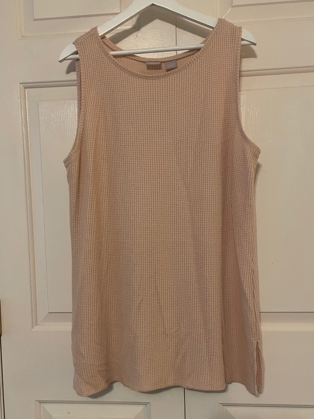 Chico's Zenergy Waffle Knit Tank Top Size 3 | Soft Girl Minimalist Comfort